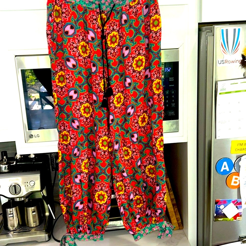 Anthropologie Multicolor Floral Pants